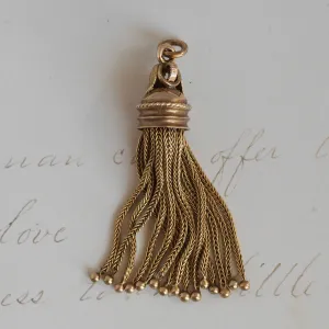 Antique Victorian Gold Tassel Pendant