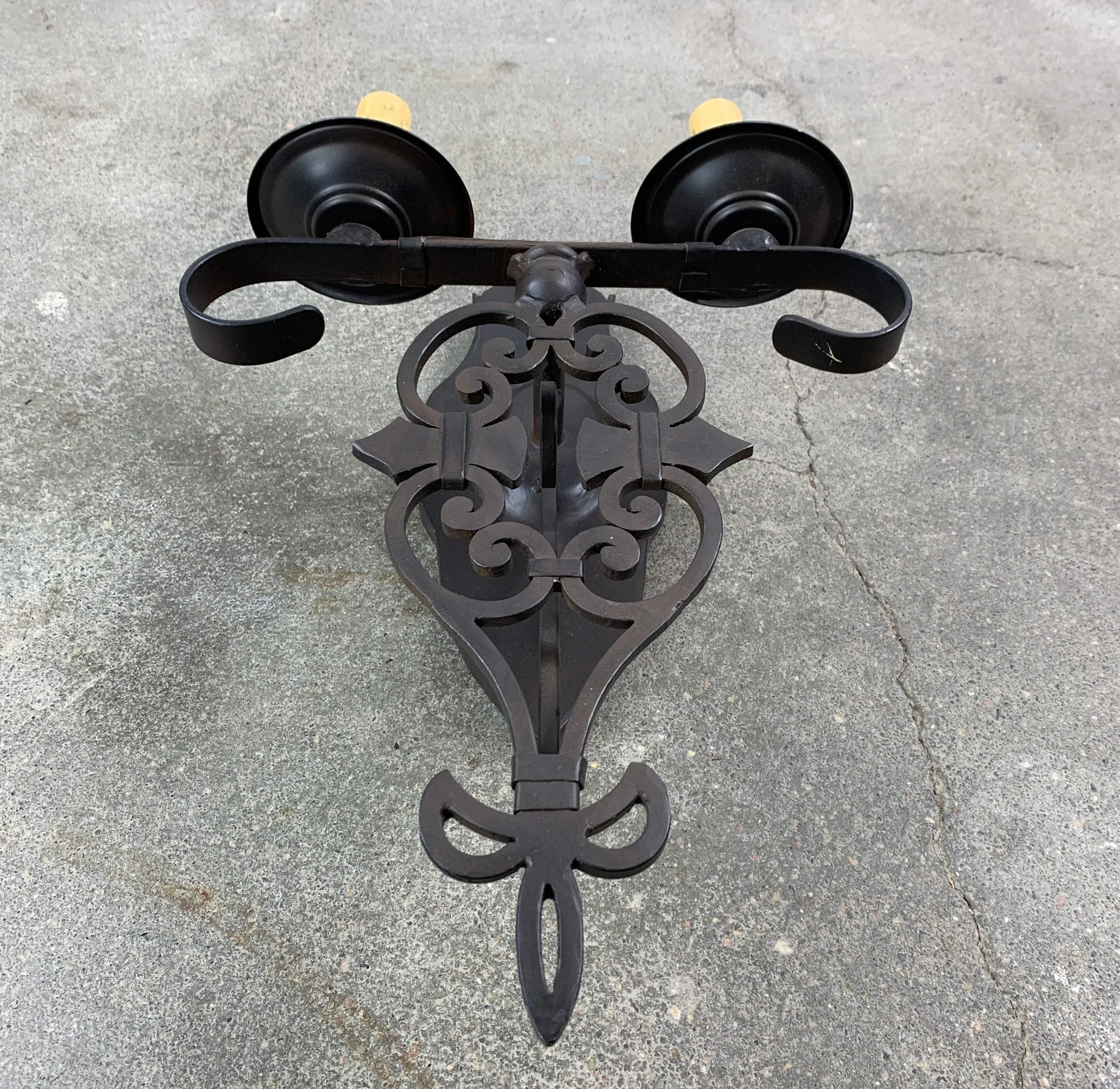 Arte de Mexico Wall Light, Ornate, Bronze, 2 Candle Light