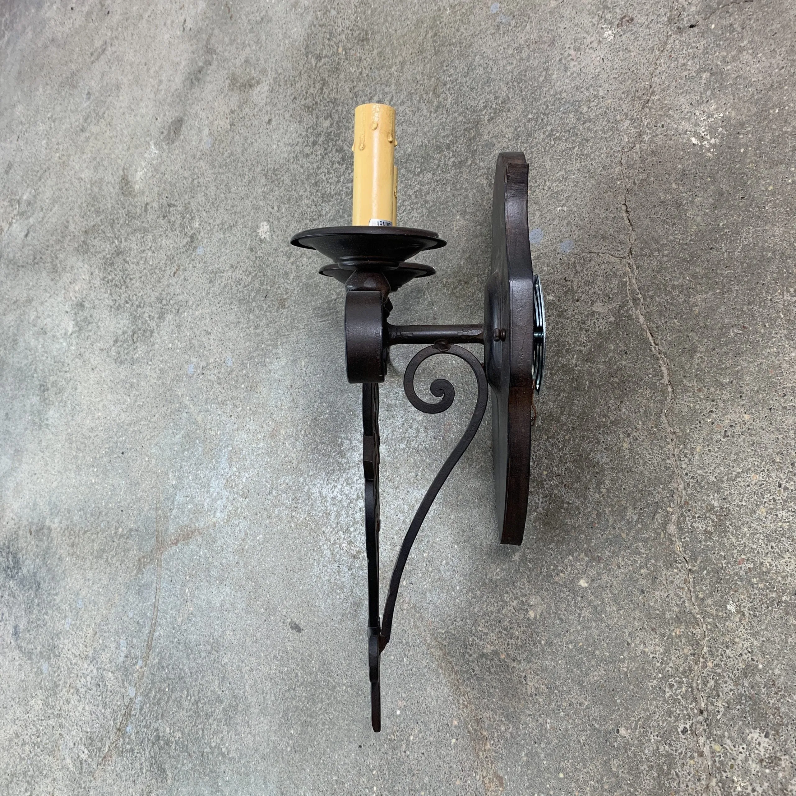 Arte de Mexico Wall Light, Ornate, Bronze, 2 Candle Light