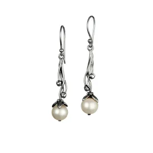 Banyan Ornate Pearl Drop Earrings