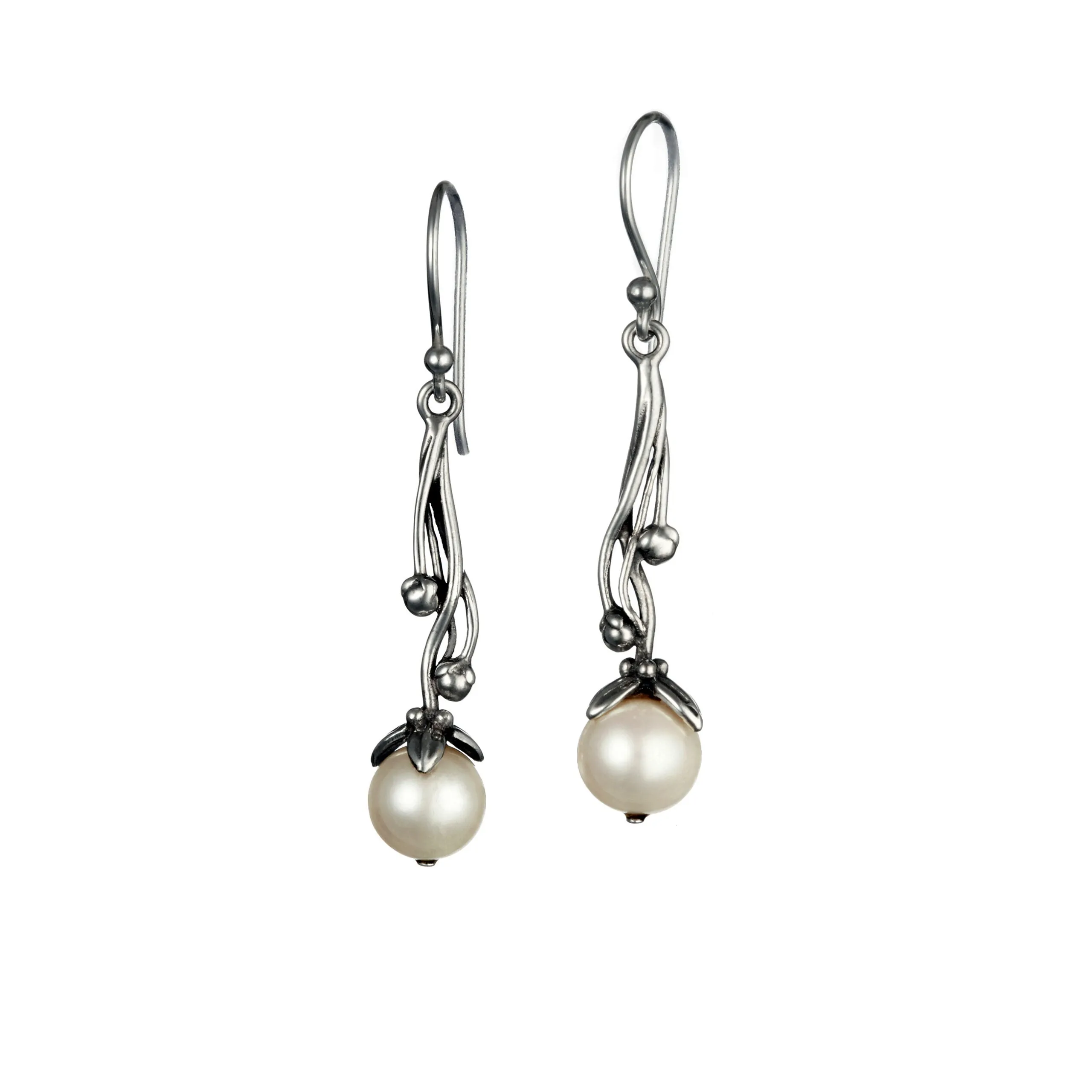 Banyan Ornate Pearl Drop Earrings