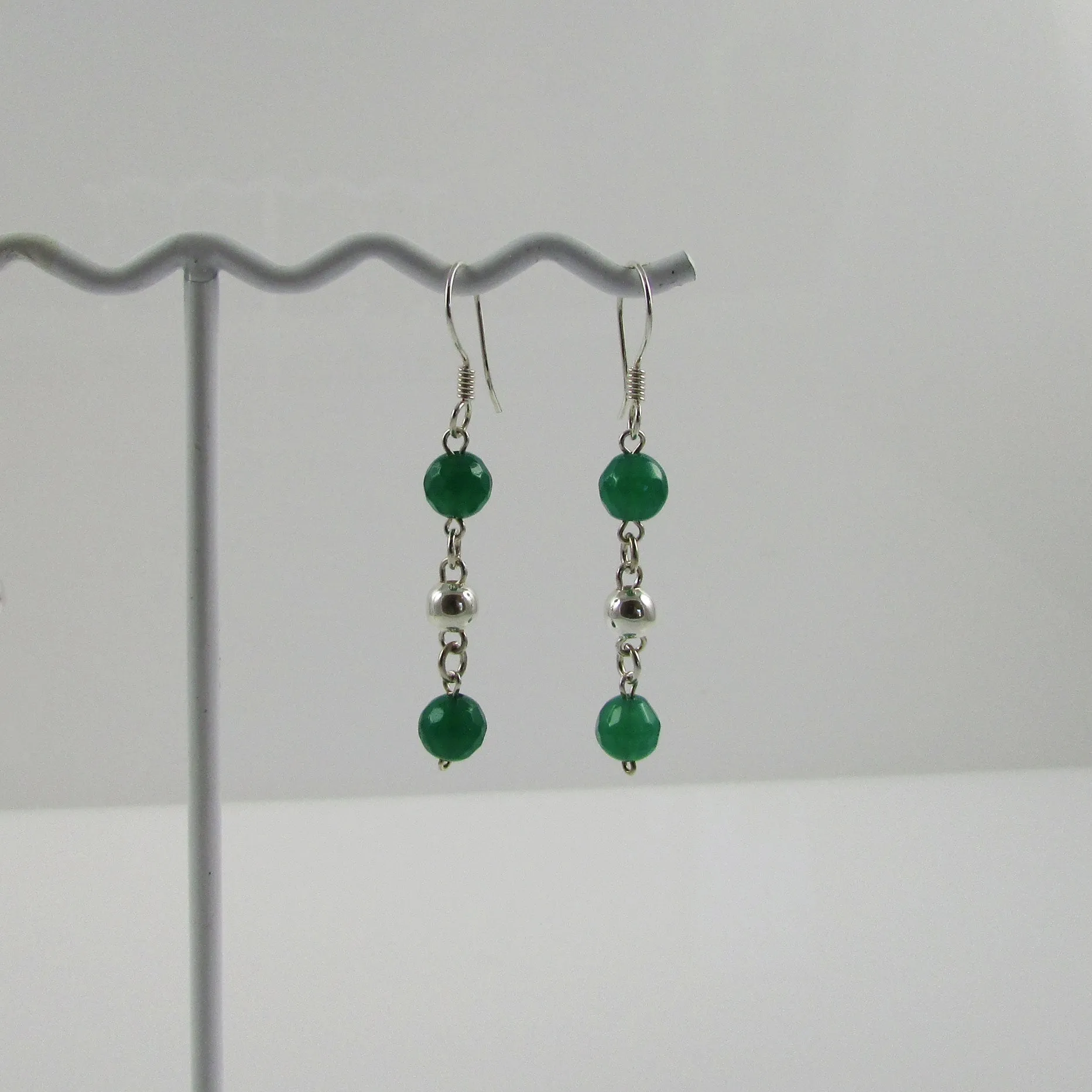 Bolitas Earrings - Green Onyx