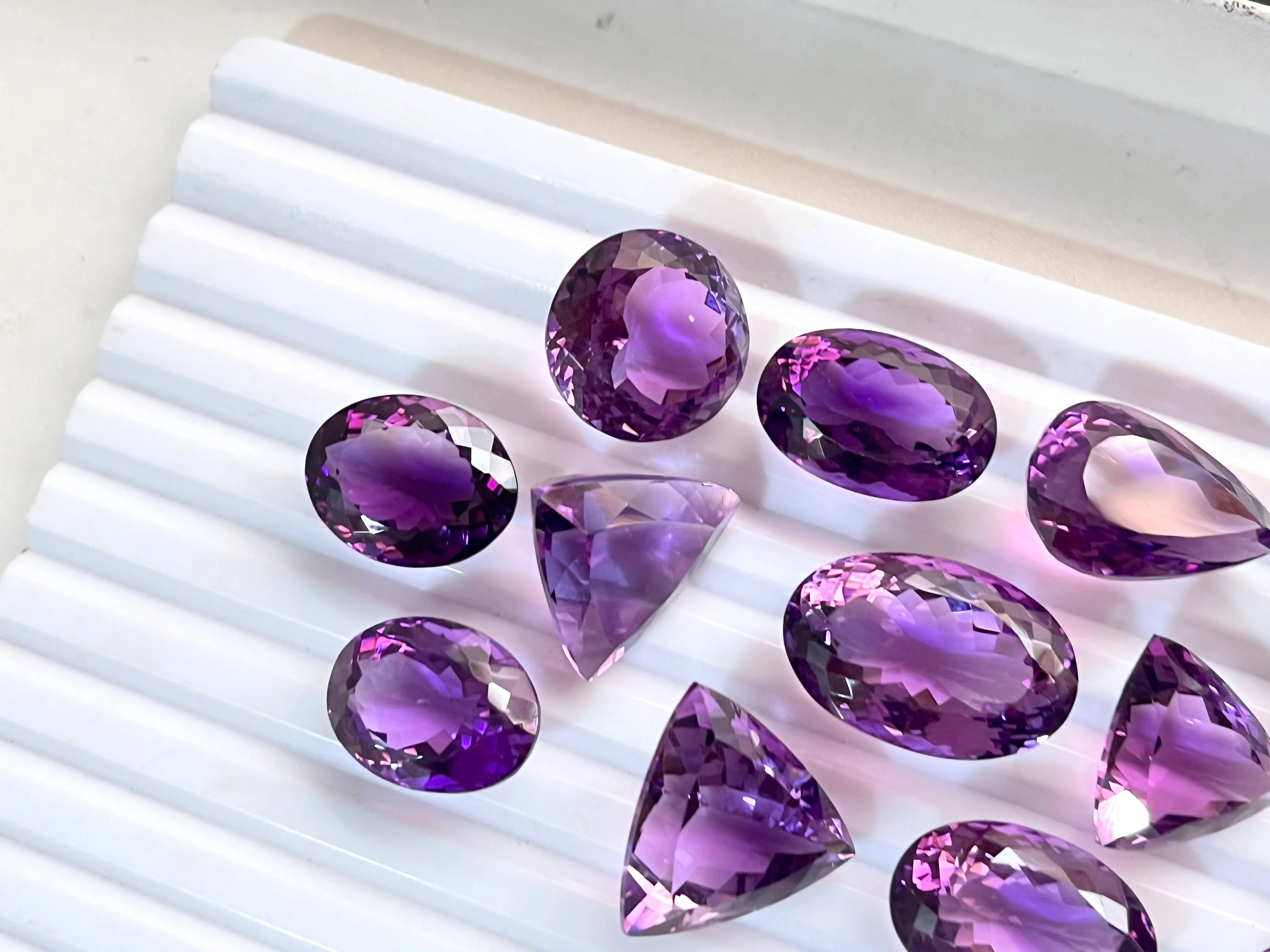 Brazilian Amethyst Mix shape loose gemstone Lot