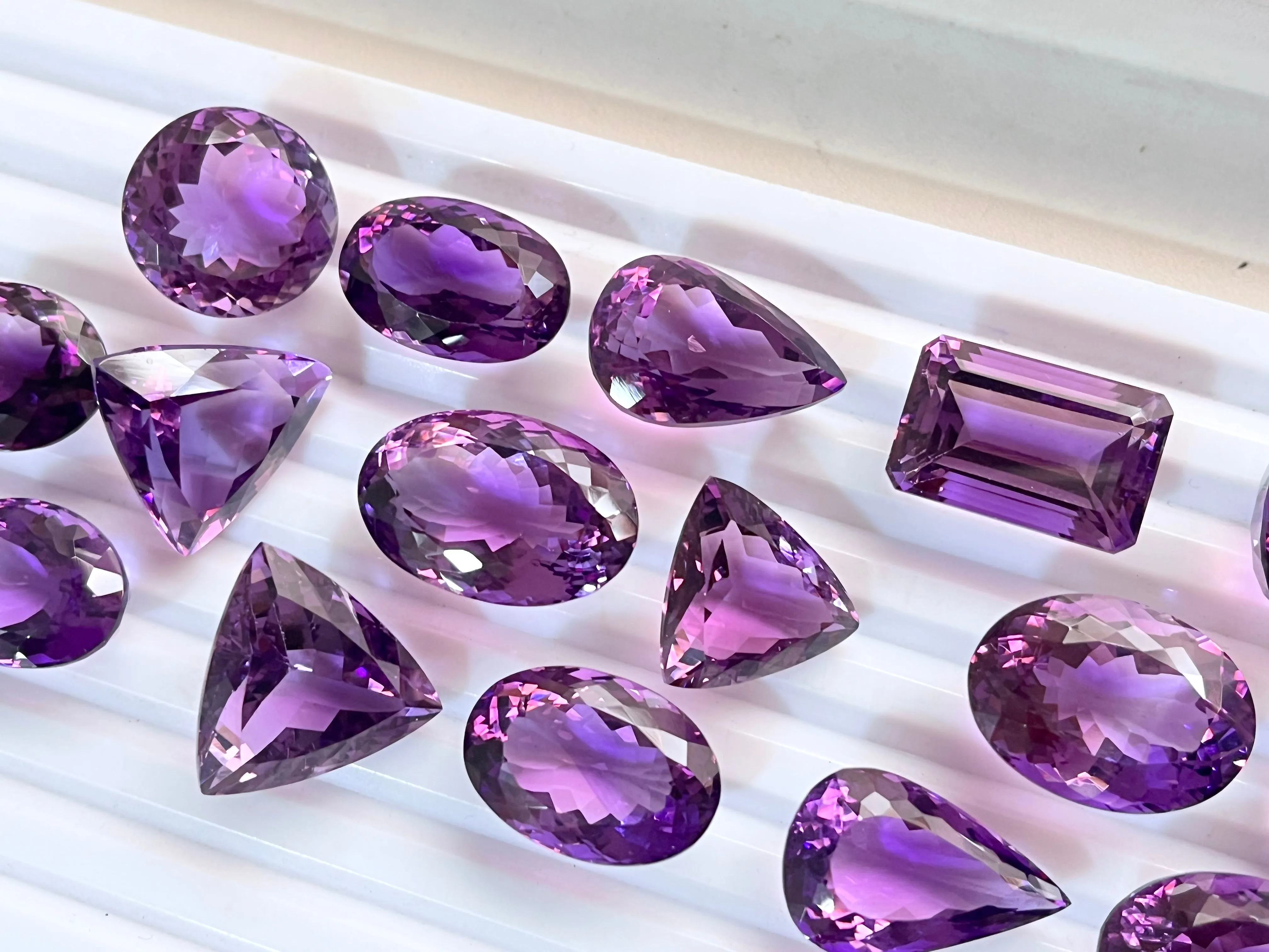 Brazilian Amethyst Mix shape loose gemstone Lot
