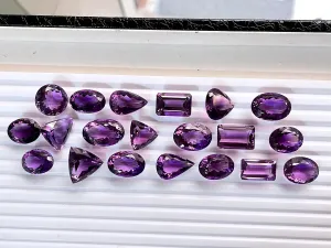Brazilian Amethyst Mix shape loose gemstone Lot