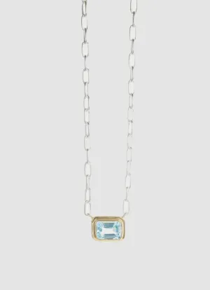 Covet 'Cleo' Blue Topaz Necklace