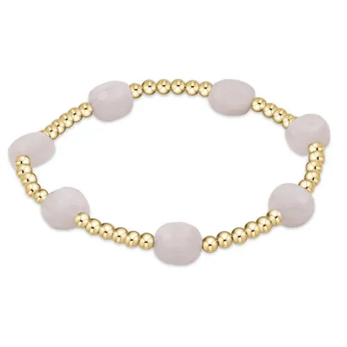 EN-Admire Gold Standard 3mm Bead Bracelet-Moonstone