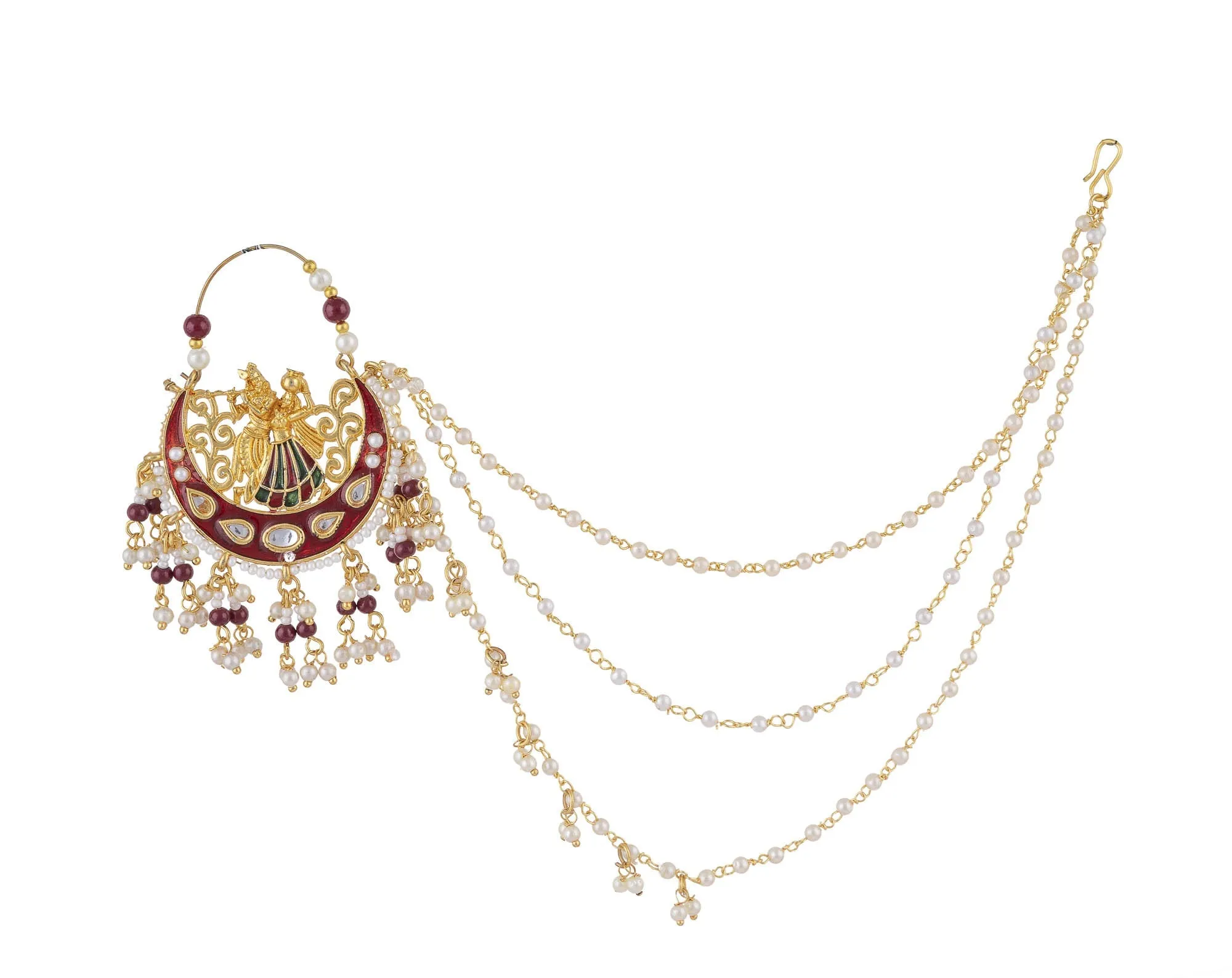 Fancy Nath: Dazzling Nose Chain