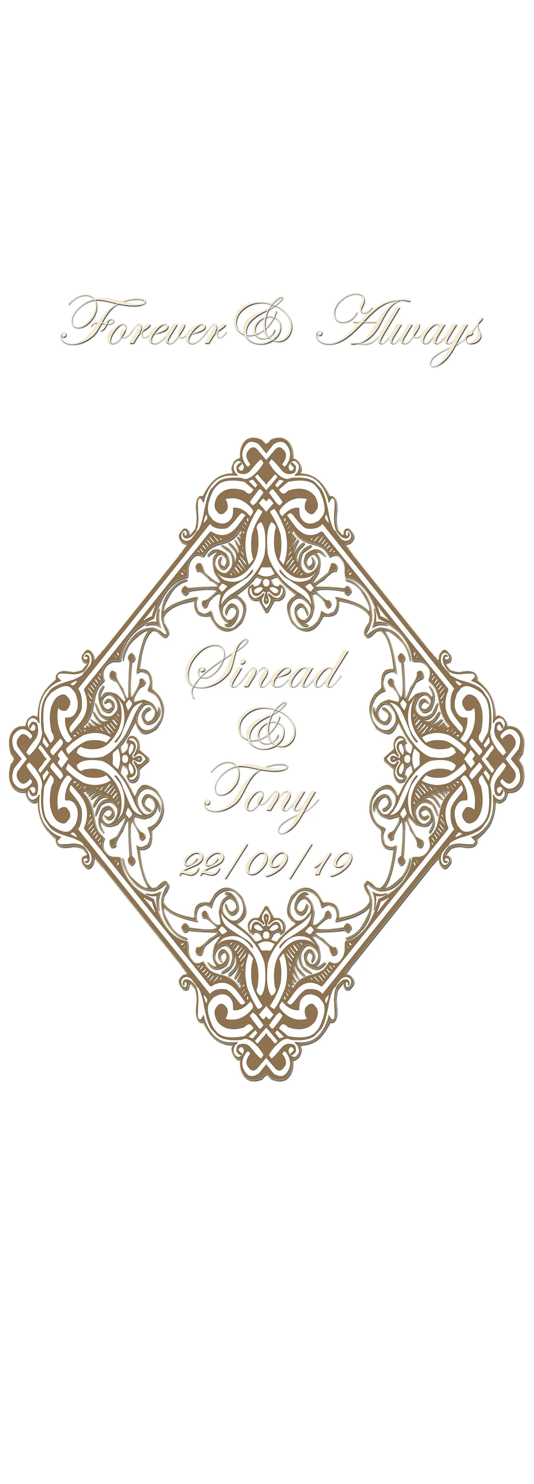 Forever & Always - Personalised Wedding Aisle Runner