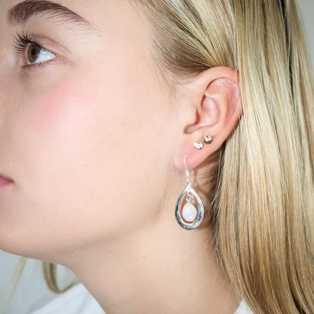 Inner Tears Moonstone Earrings
