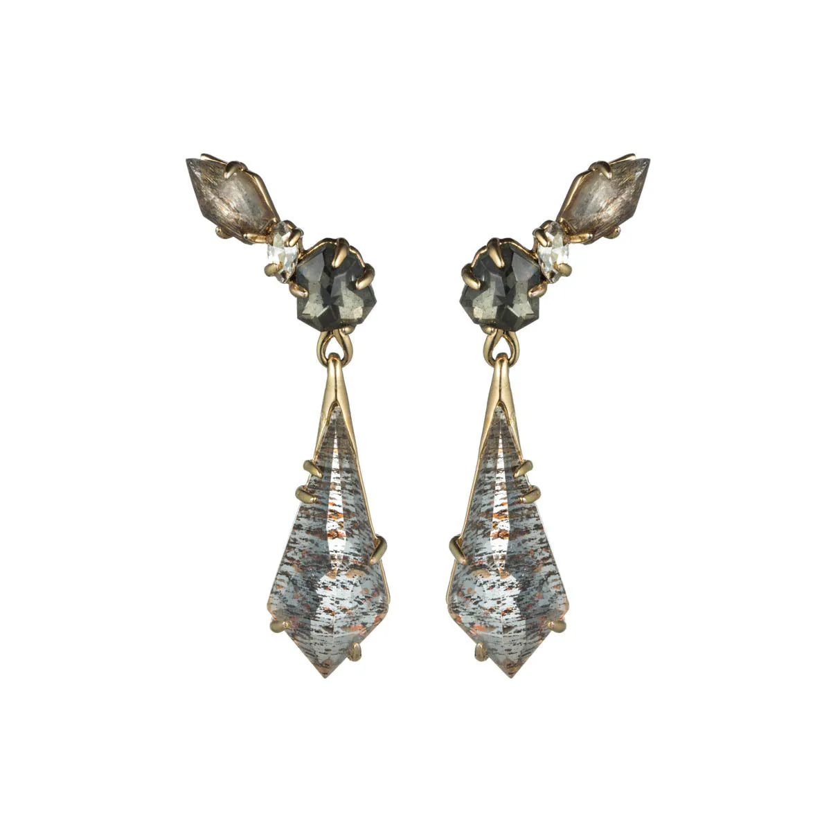 Kinetic Gold Traveling Post Earring