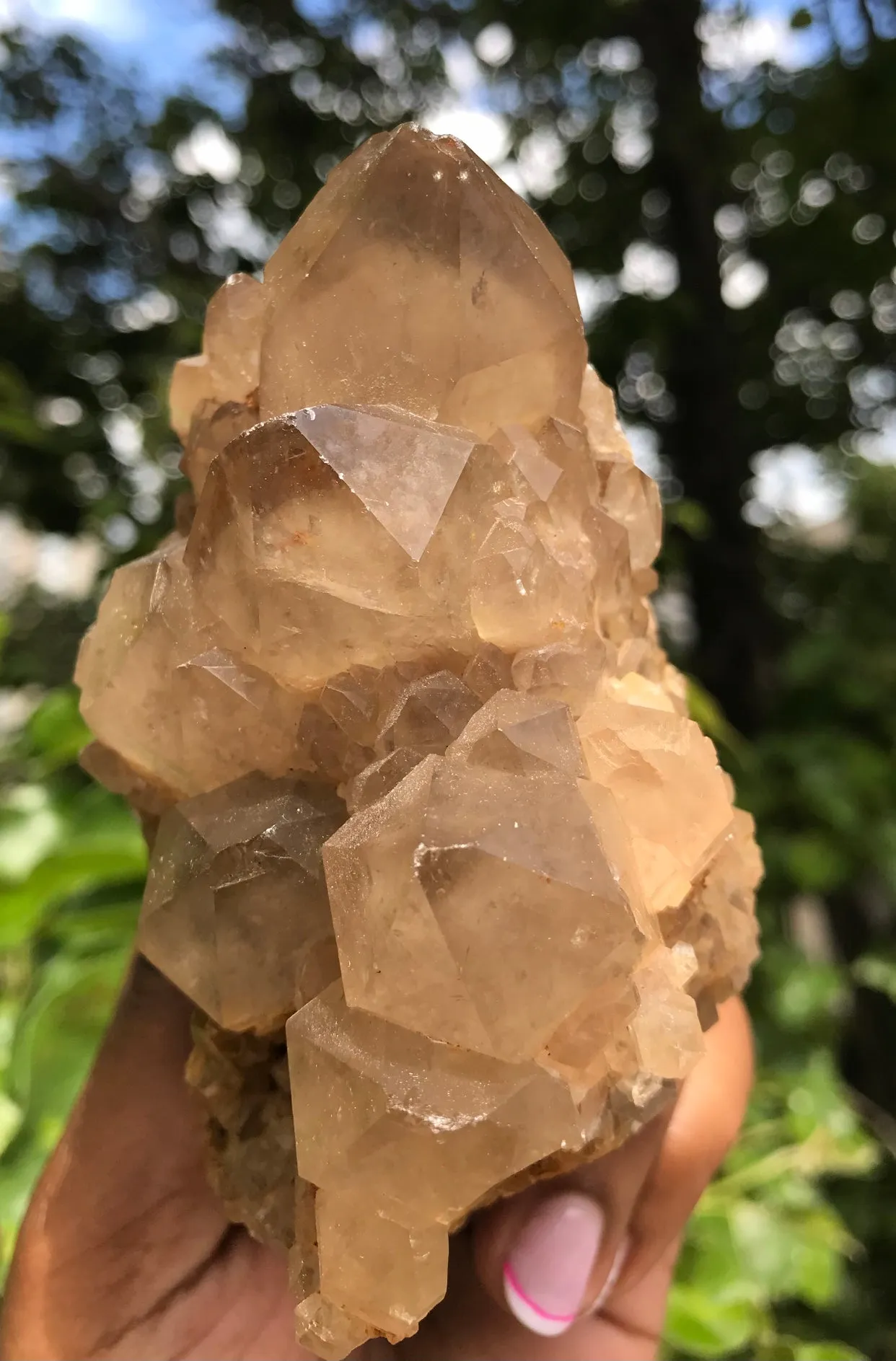Kundalini Quartz Citrine, Democratic Republic of Congo, Lwena, Congo Citrine
