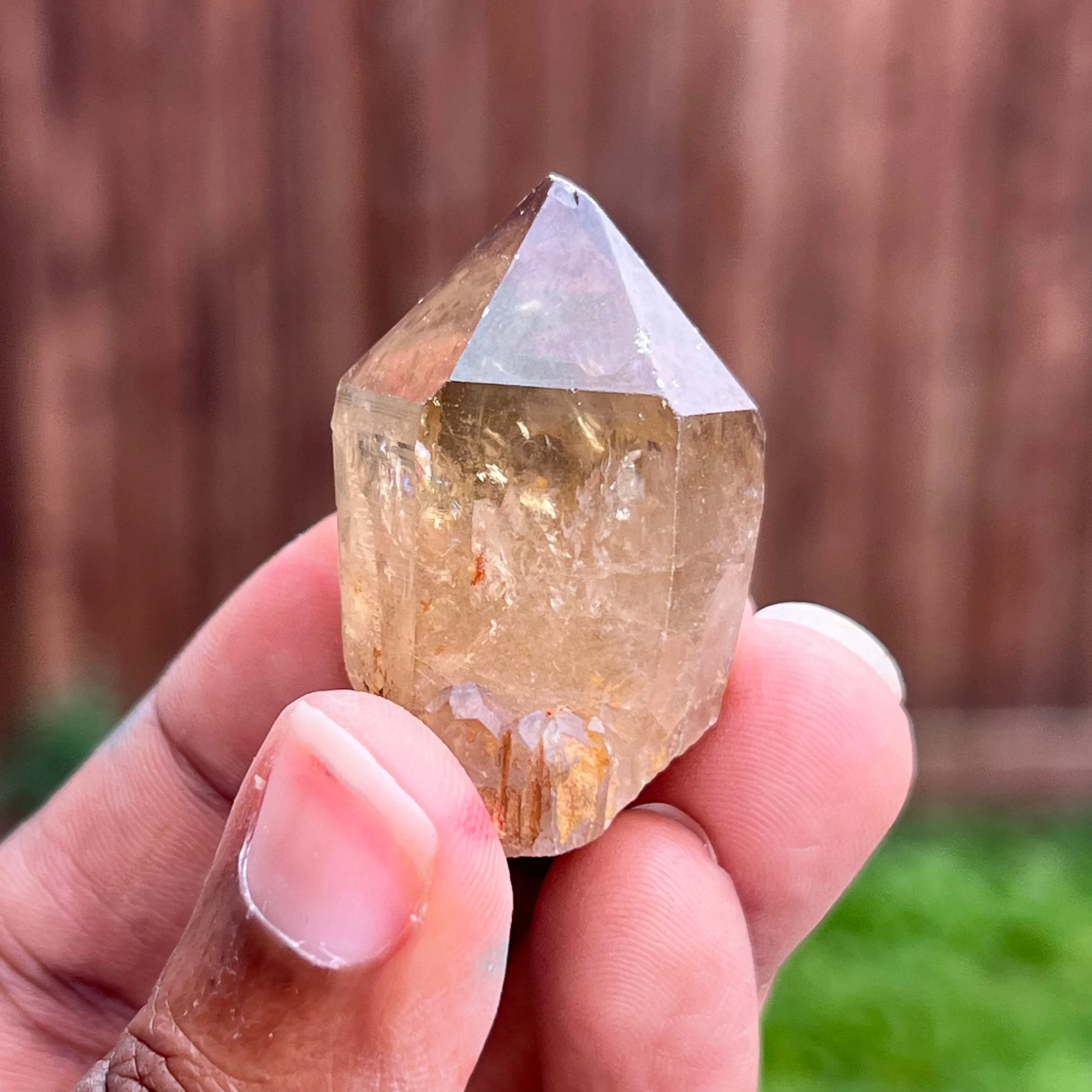 Kundalini Quartz Citrine Points,  Democratic Republic of Congo, Lwena, Congo Citrine
