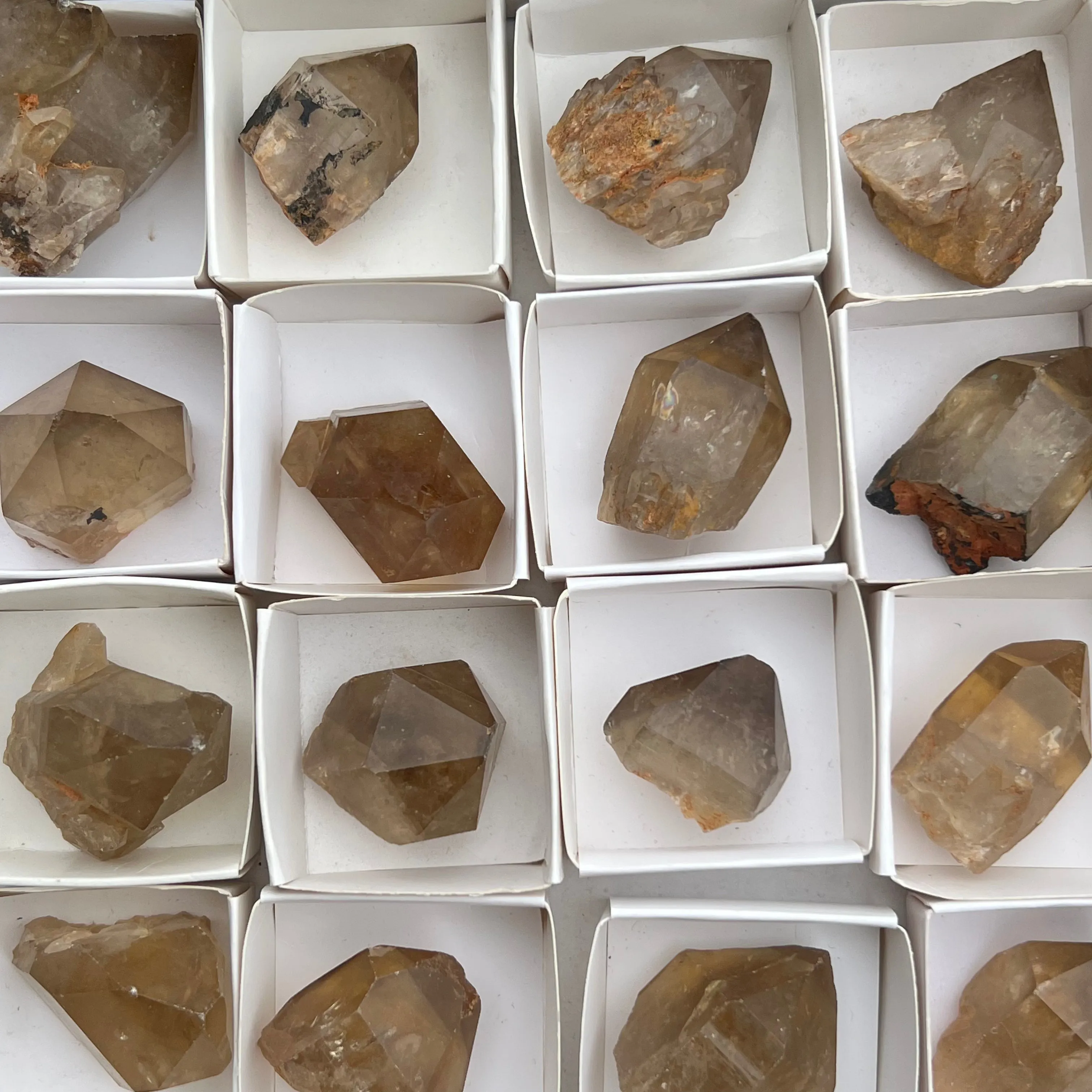 Kundalini Quartz Citrine Points,  Democratic Republic of Congo, Lwena, Congo Citrine