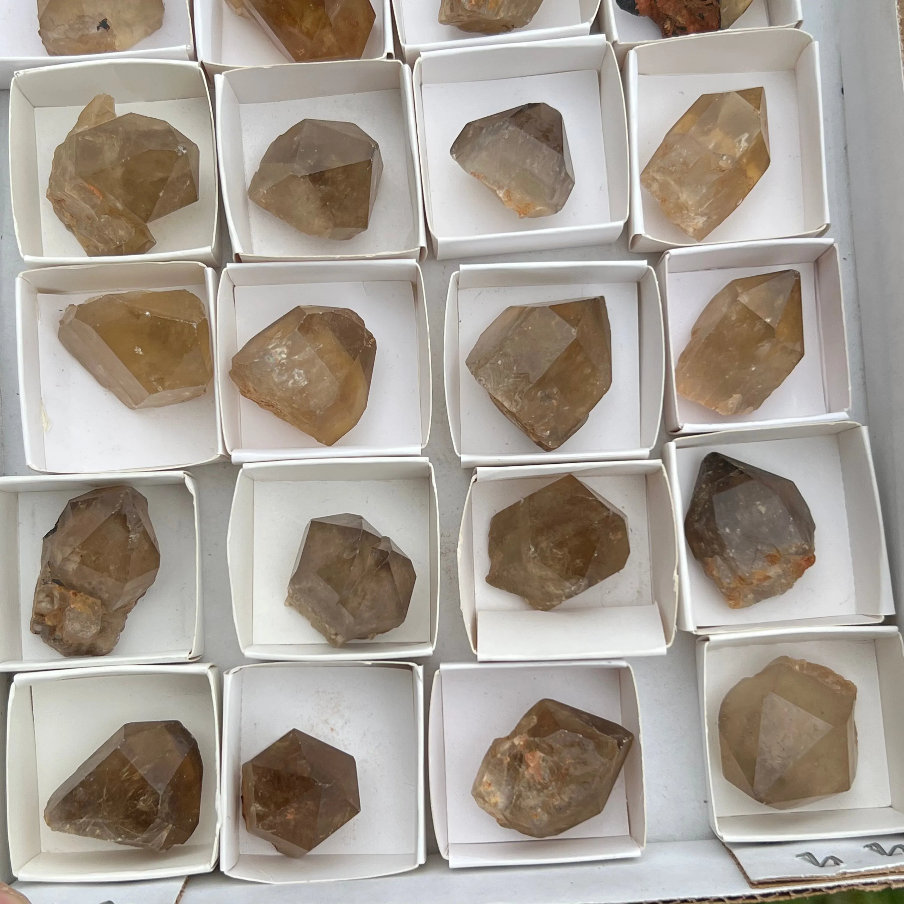 Kundalini Quartz Citrine Points,  Democratic Republic of Congo, Lwena, Congo Citrine