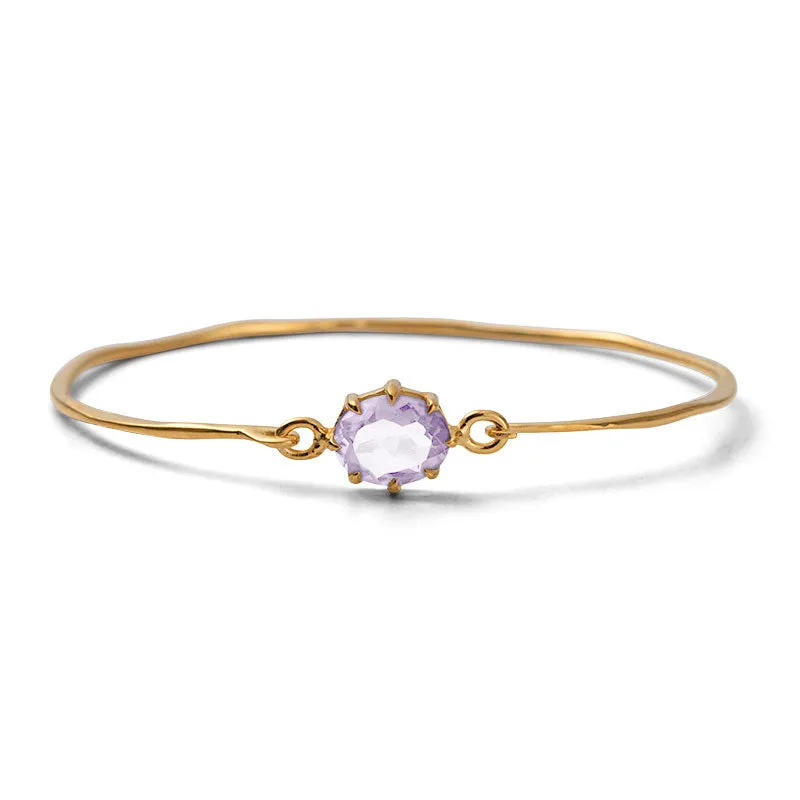Marie Bangle, Amethyst, Gold