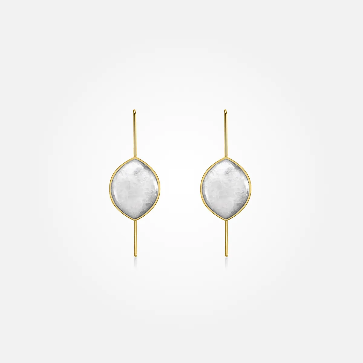Moonstone Earrings (Curved)