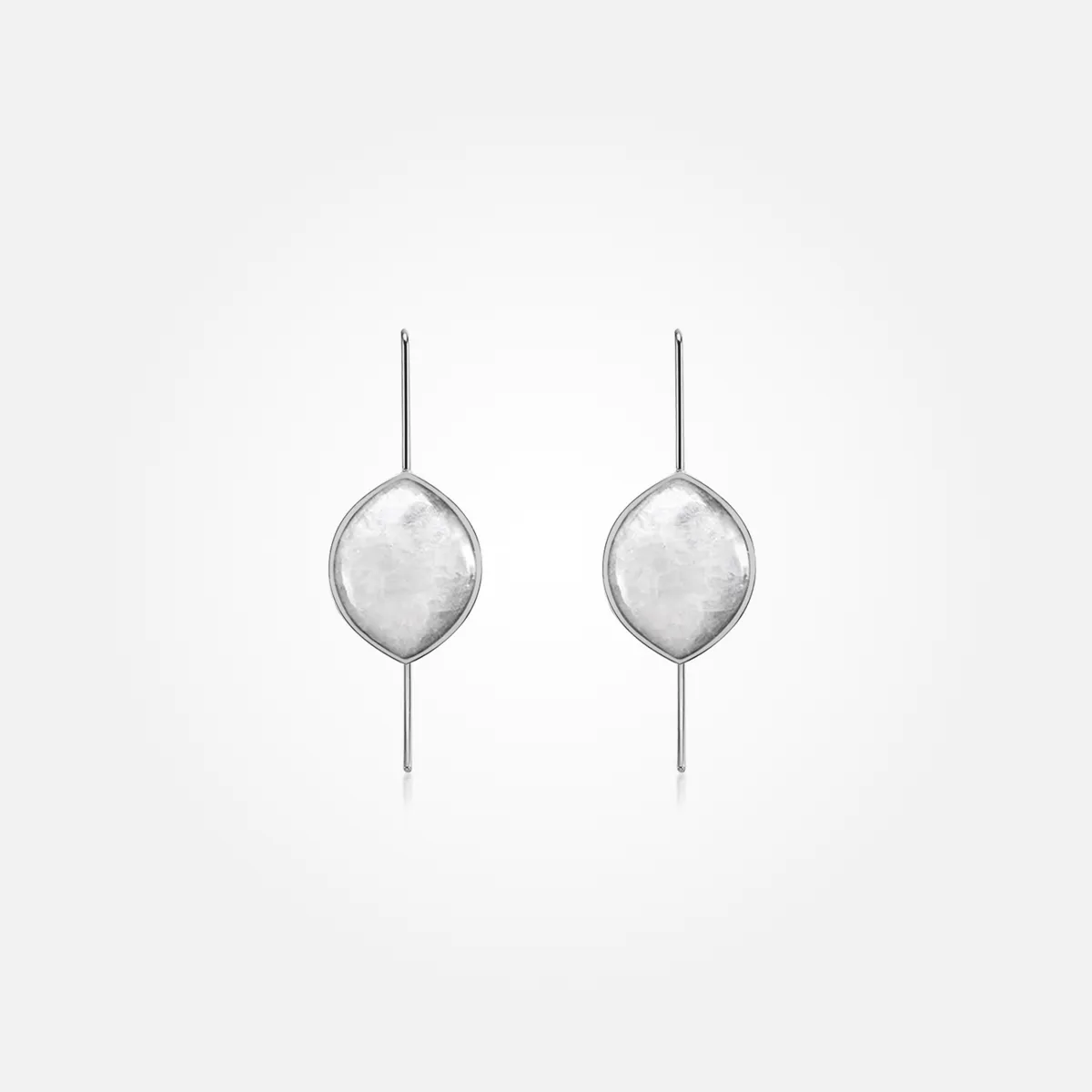 Moonstone Earrings (Curved)