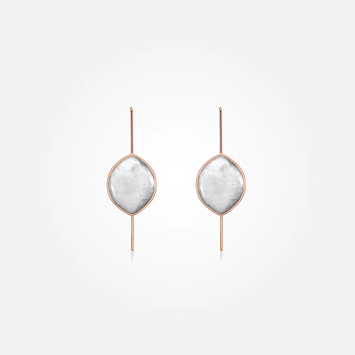 Moonstone Earrings (Curved)