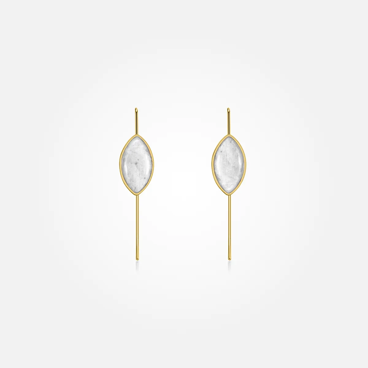 Moonstone Earrings (Straight)