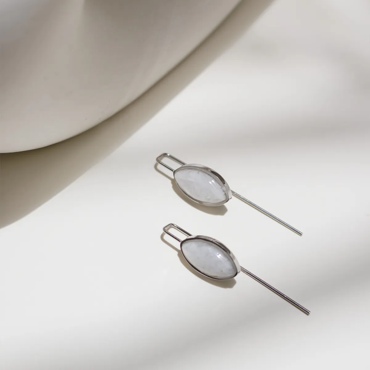 Moonstone Earrings (Straight)