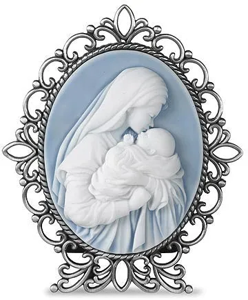 Mother's Kiss Cameo Desk Stand