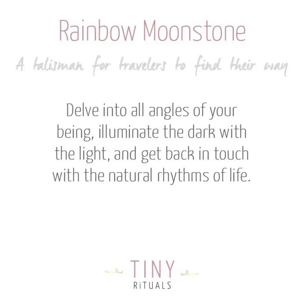 Rainbow Moonstone Gold Bracelet