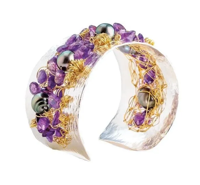 Signature Amethyst Cuff By Nikki Sedacca