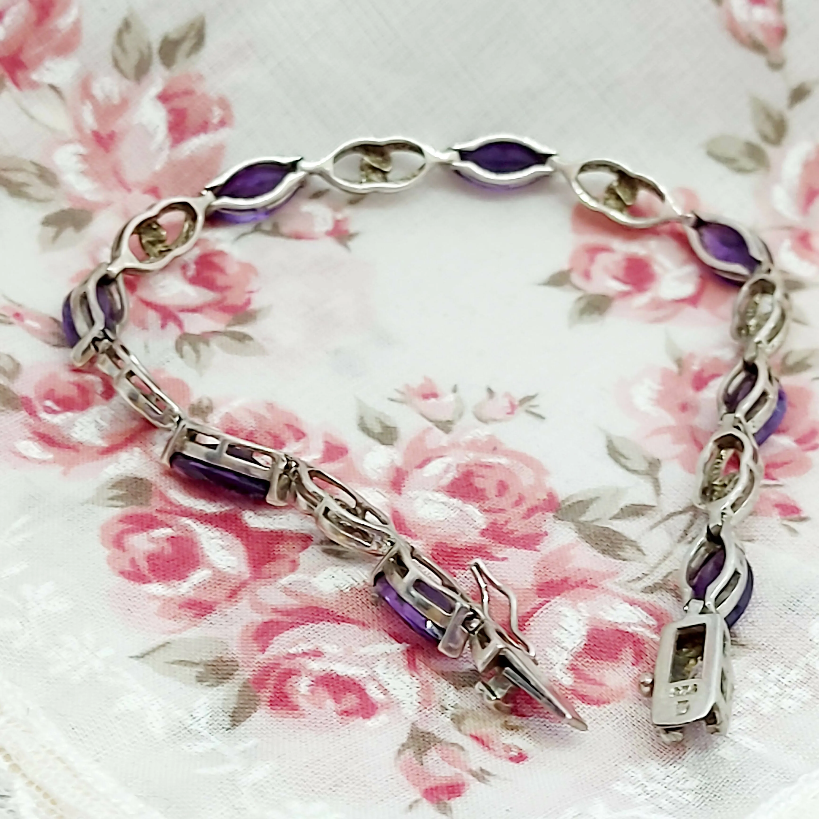 Silver & Amethyst Bracelet