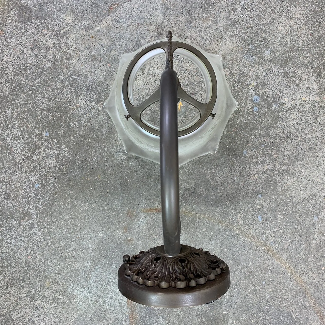 St. Louis Architectural Lighting Wall Sconce Light, Bronze, Etched Glass Shade, Traditional