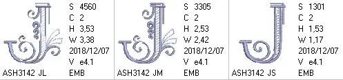 Stunning Swirls Monogram J