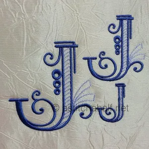 Stunning Swirls Monogram J