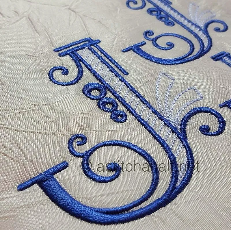 Stunning Swirls Monogram J