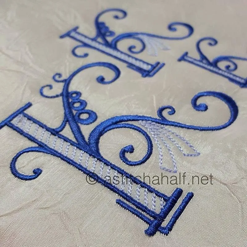 Stunning Swirls Monogram K