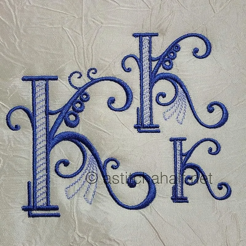 Stunning Swirls Monogram K