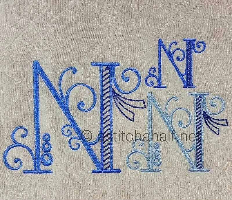 Stunning Swirls Monogram N