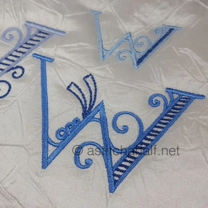 Stunning Swirls Monogram W