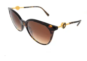 Versace 0VE4404 108/74 Havana Round Full Rim Sunglasses