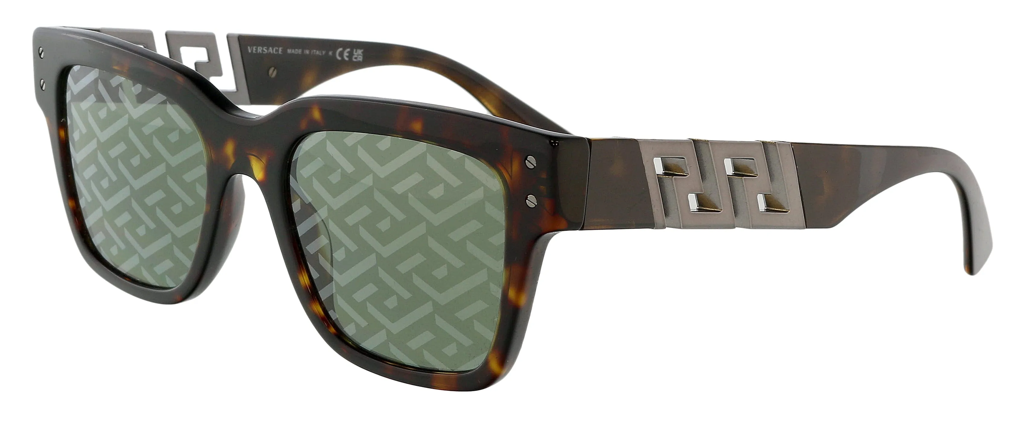 Versace 0VE4421 108/V852 Full Rim Havana  Square Sunglasses